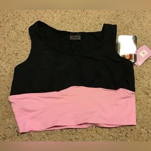BECCA SPORT NWT WOMENS WORK OUT TANK SZ L BALLET DANCE GYM